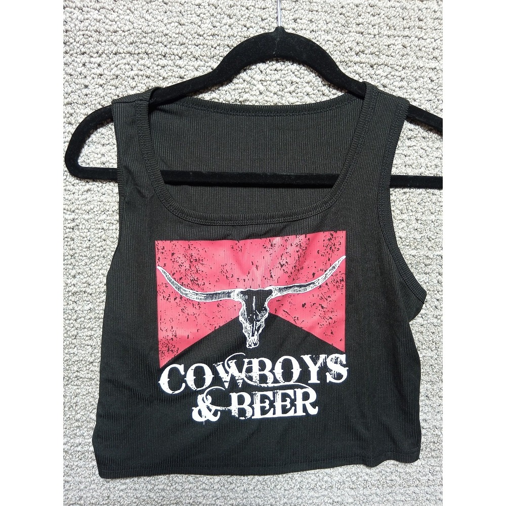 Cowboys & Beer Graphic Tank Top
